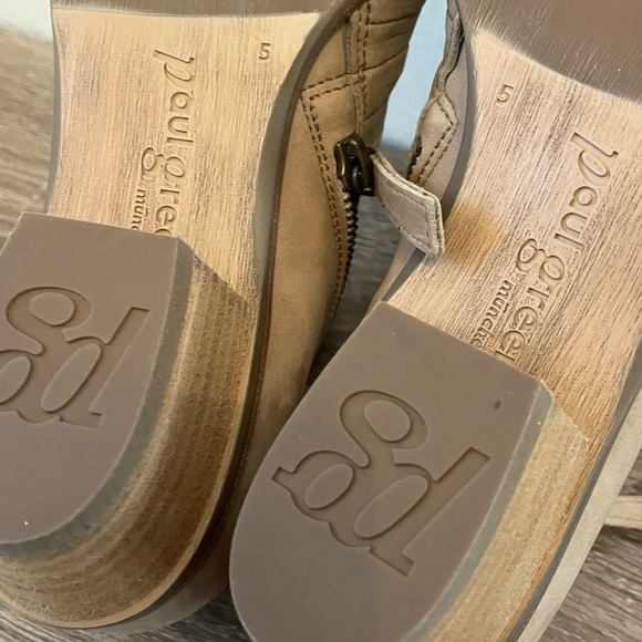 Paul Green Shasta Sliced Nubuck Leather Mid Heel Boots, Size 7.5 - Picture 7 of 8